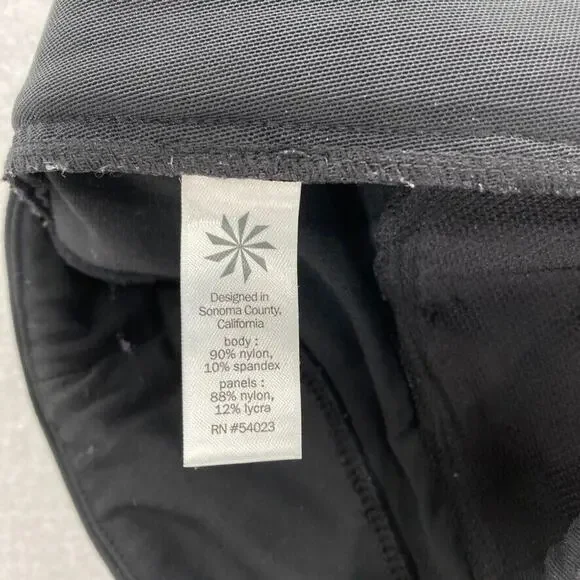 Athleta Highline Hybrid Summiter Pants Women's 2 Black Stretch Fabric Skinny Leg - Picture 6 of 13